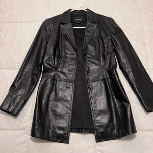 Express Women's Sleek Black Leather Jacket
